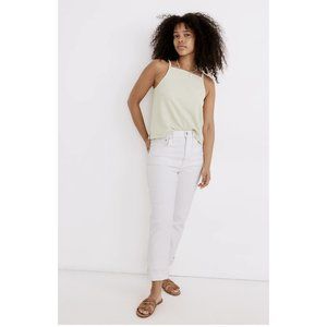 Madewell $128 The High Rise Boyjean in Tile White Size 29 MD629